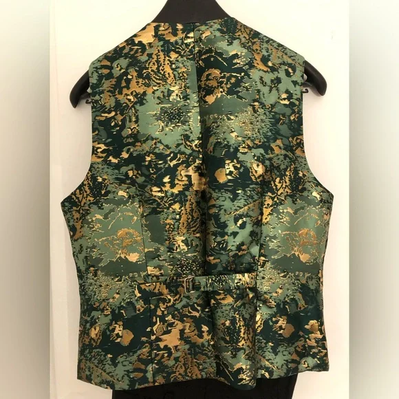 Green & Gold Camo Tuxedo – 3 Piece